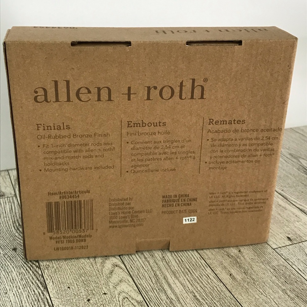 Allen + Roth Bronze Finials Set - Picture 3 of 3